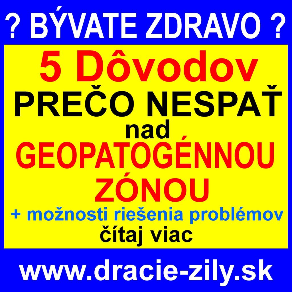 5 dôvodov prečo nespať nad geopatogénnou zónou