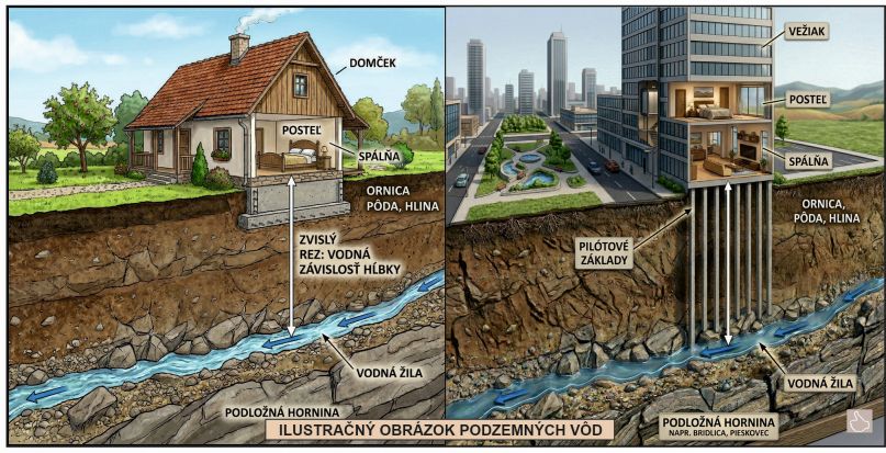geopatogénne zóny - vodná žila